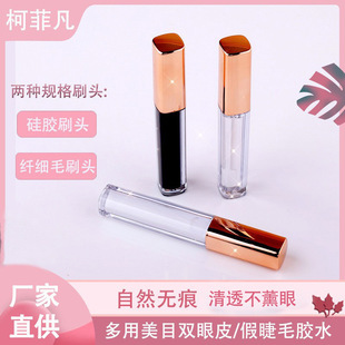 Eyelash glue rose gold square tube 5ml beauty eye false eyelash glue printable Logo factory direct supply