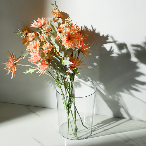 Thickened Plastic Transparent Trash Can Large Size Household Wholesale Ins No Cover Nordic Style Office Kitchen Trash Can 