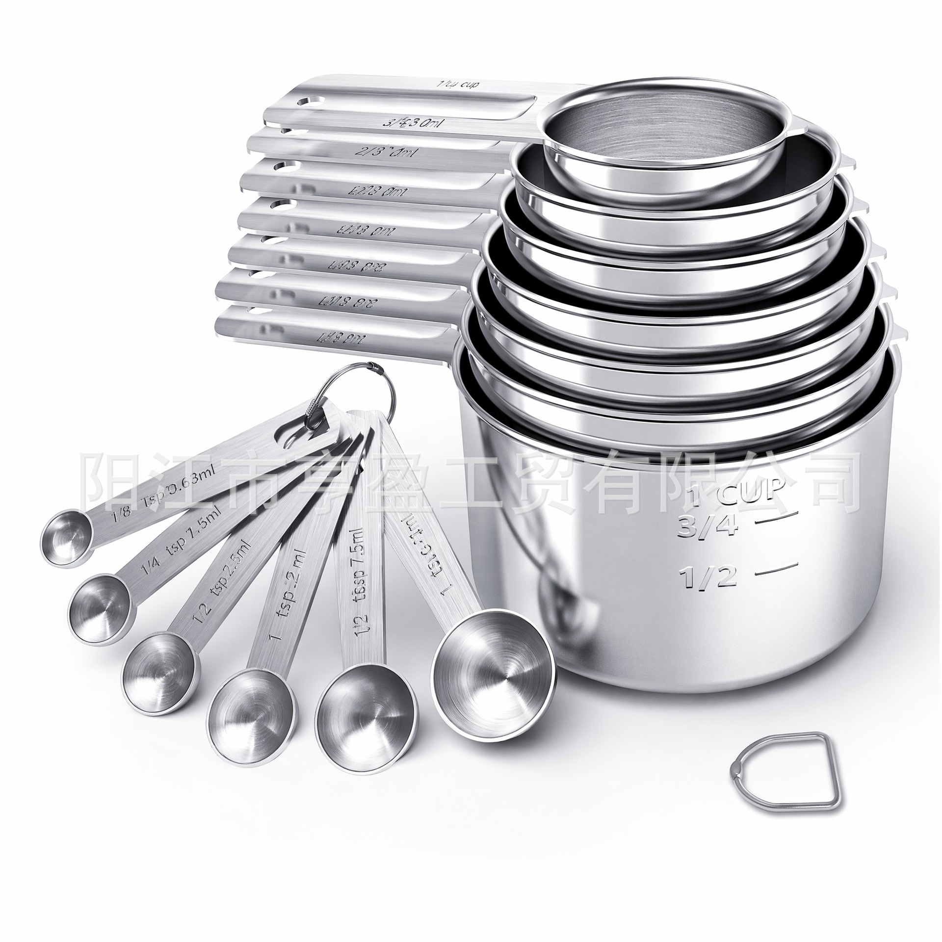 Amazon cucharas de pez de acero inoxidable 13 piezas con boquilla de desvio cucharas de medición con sabor cucharas de medición de escala taza de medición image 10