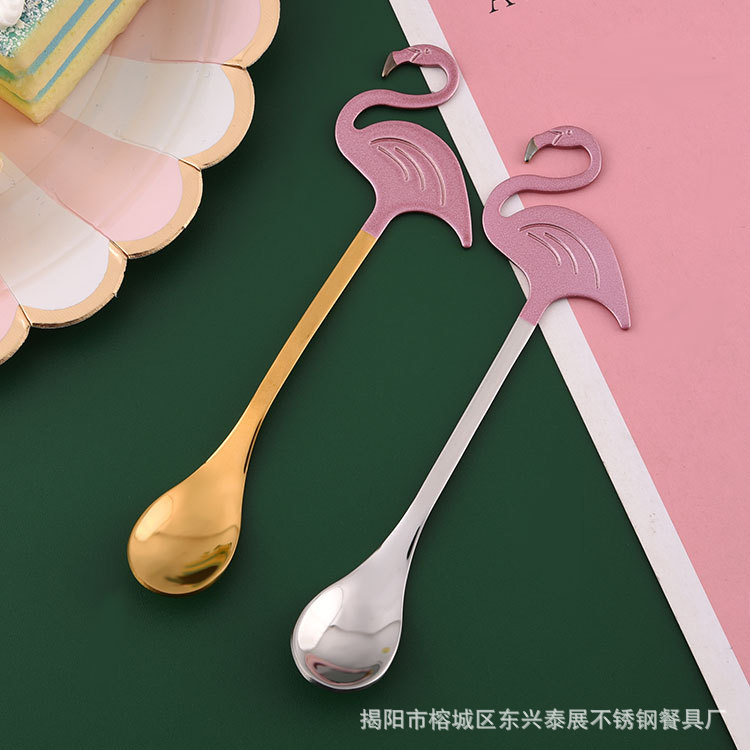 스테인레스 스틸 식기 세트 크리에이티브 파이어 스푼 커피 스푼 디저트 스푼 차 스푼 선물 세트