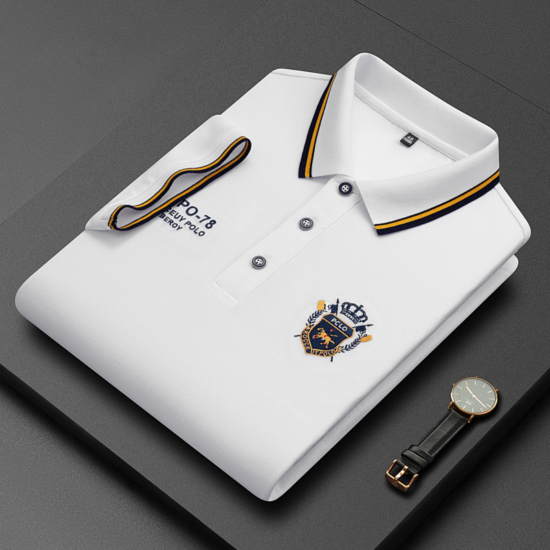 Summer new POLO shirt men's business sho...