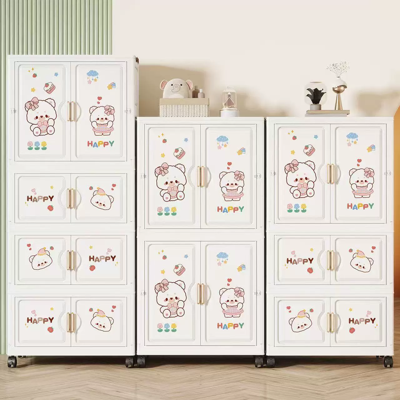 Children's cartoon overall, home foldable storage system