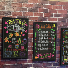 实木质挂式小黑板磁性店铺餐厅用菜单价目牌家用留言黑板绘画练字