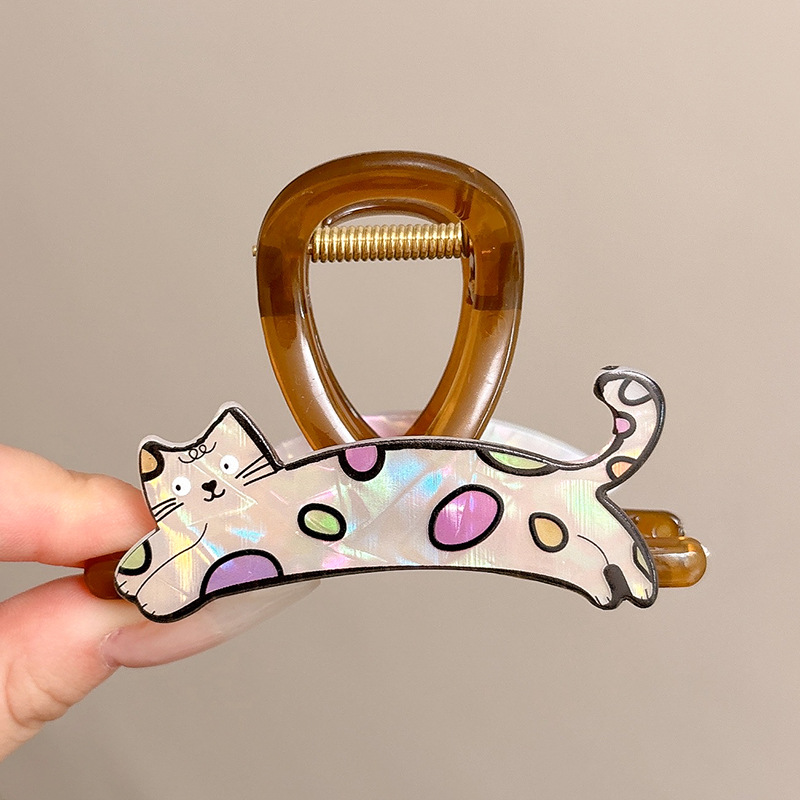 Clip de cabello refinado coreano para mujeres de alto nivel agarrar clips de cabello de tamaño grande detrás de la cabeza de cabello de tiburón clip de cabello lote de cabello