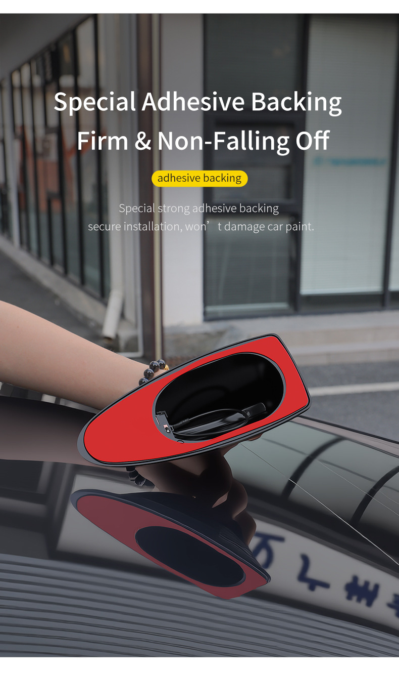 Cross-Border Hot-Selling Universal Car Shark Fin Antenna Roof Decoration, No-Drill Installation, Built-In Chip, Direct Sales from the Manufacturer