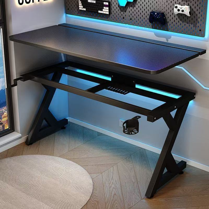 Two-Tier Computer Desk, Gaming Table, Wooden Desk, Simple Study Desk, Carbon Fiber Table, Home Bedroom Desktop Two-Tier Computer Desk, Gaming Table, Wooden Desk, Simple Study Desk, Carbon Fiber Table, Home Bedroom Desktop