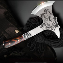 户外斧头战狼榔头斧刀消防器材斧园林开山伐木斧野营防身多功能斧