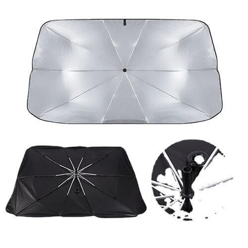 Car sunshade drawstring type fiberglass sunshade without center rod sunshade car sunshade sun protection full inspection