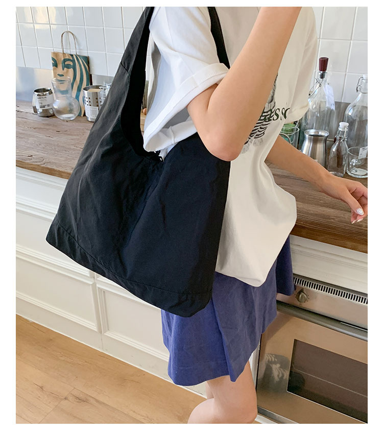 Commuting large-capacity nylon fabric bag for women, 2025 new style casual and versatile single-shoulder bag, fashionable tote bucket bag undefined