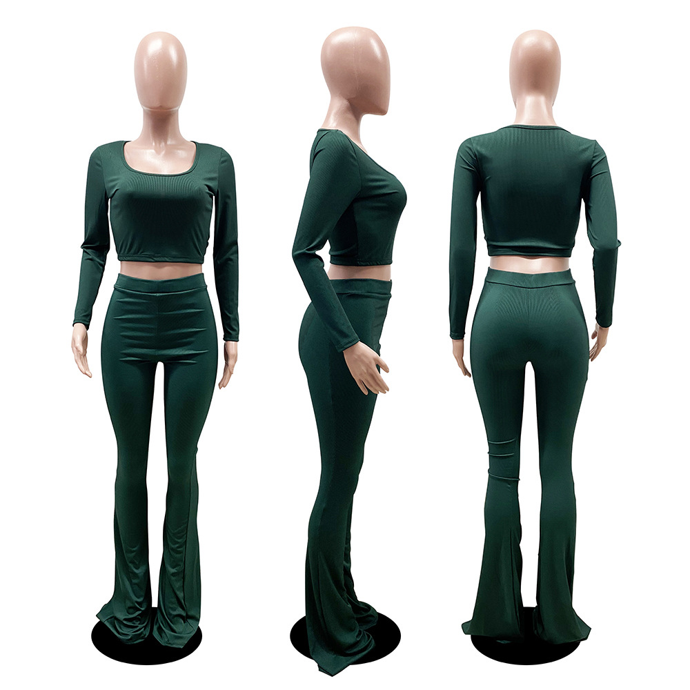 525g Weight Long Sleeve Sleeve Length Polyester Fabric Type Pant Co-ord Set Sets Type 2 Pieces Set Quantity Daily Occasion U Neck Neckline Slim Fit Type Solid Color Pattern Summer, Spring Season Women's Gender Printing Design Casual Style Daily Women's Casual Solid Color Polyester Printing Pant Co-ord Set Pants Sets 30