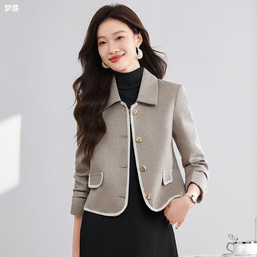 Short women's scented windcoat blazer spring and autumn new casual high-end style popular top autumn
