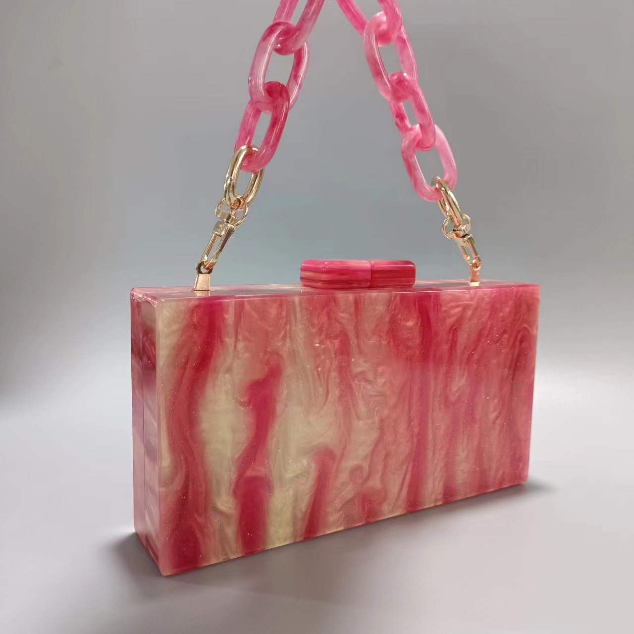 Elegant Women’s Evening Bag With Starry Sky Design And Chain Strap_voghion.com