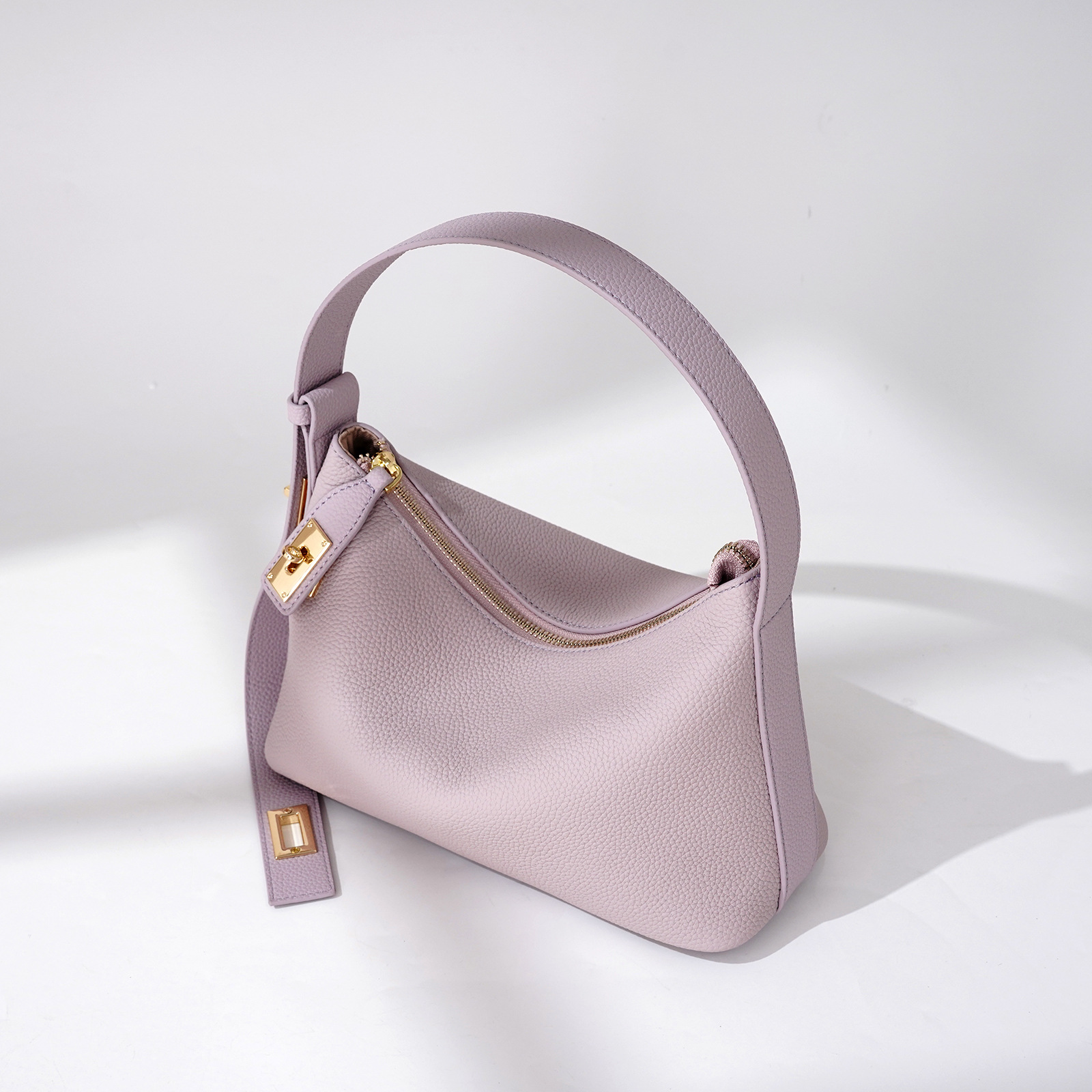 Niche Design Spring Luxury Togo Cowhide Handbag - High-End Leather Pillow Underarm Shoulder Bag For Women