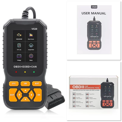 V520 Obd2 Car Diagnostic Instrument Diagnostic Tool Engine Fault Detector Elm327 Fault Scanner (Avtomobil diaqnostika alətləri) - v520