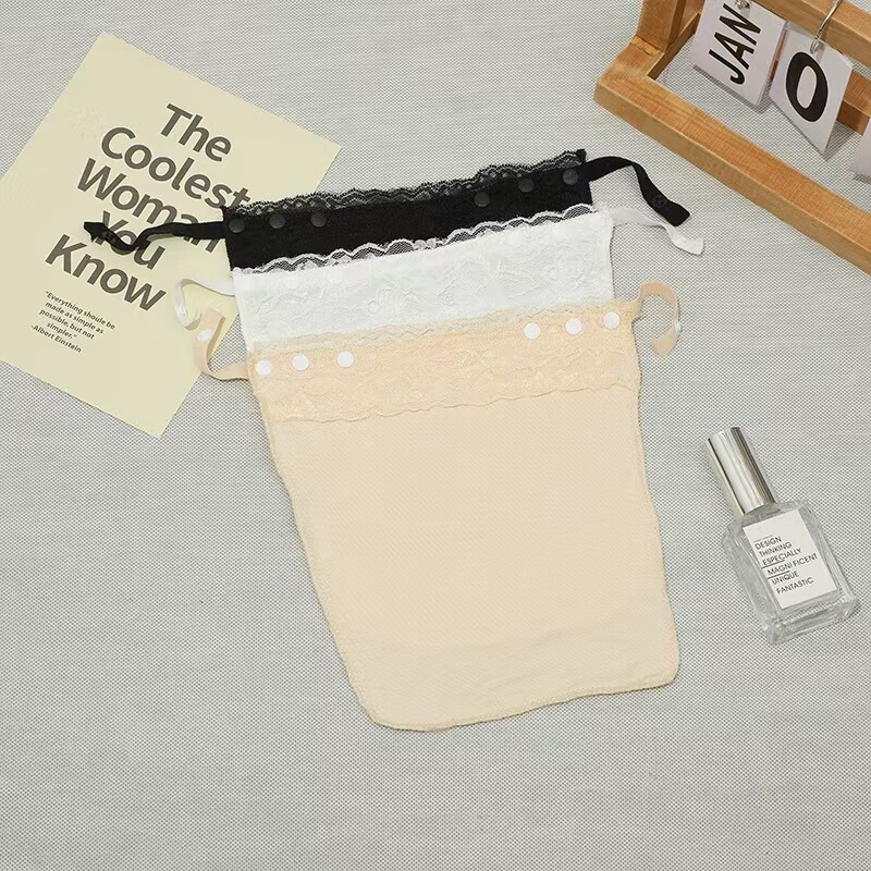Summer New Style One-Piece Anti-Exposure Tube Top with V-Neck, Lace Chest Pad, and Chest Cover Summer New Style One-Piece Anti-Exposure Tube Top with V-Neck, Lace Chest Pad, and Chest Cover