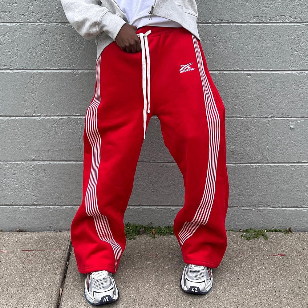 Men's Hip Hop Streetwear Pants – Striped Loose Fit Straight Leg Trousers (S-2XL)_ecoleips.com