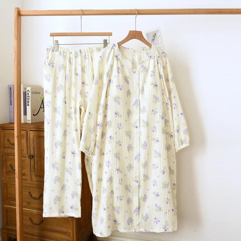 Pure Cotton Postpartum Dress, Thin Style for Spring and Autumn, with Removable Breast Pads, Maternity Nursing Dress Set, Summer Maternity Pajamas Pure Cotton Postpartum Dress, Thin Style for Spring and Autumn, with Removable Breast Pads, Maternity Nursing Dress Set, Summer Maternity Pajamas