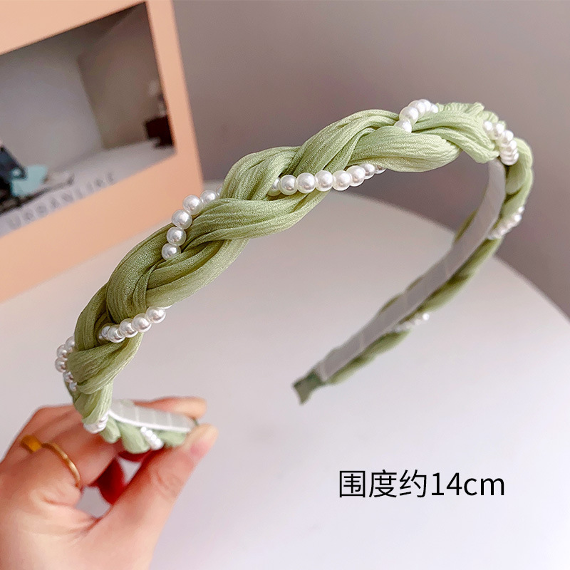 新しいレトロなラインストーンツイストヘッドバンド、ハイエンドでエレガントなヘッドバンド、ヘアピン、女性用インターネットセレブスタイルのつば広ヘアプレス洗顔フープ|undefined