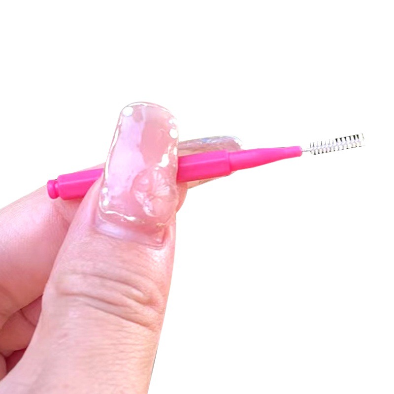 Cross-border eyebrow brush eyelash single color disposable eyelash brush spiral eye makeup eyelash volume makeup brush tool