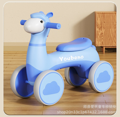 New children's twist car, silent wheel, baby scooter, balance car, music light, child scooter manufacturer