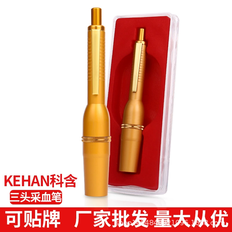 Оптовая секция фабрики с золотым сбором крови с тремя головками Ручка для бытового кровопускания игла для кровопускания кровопускание игла для удаления застоя крови