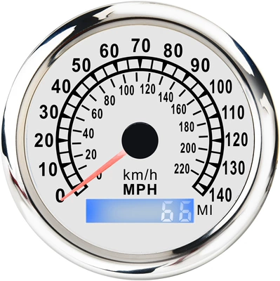 Avtomobil və qayıqlar üçün ikili GPS sayğac: 0-220km və 0-140 mil spidometr