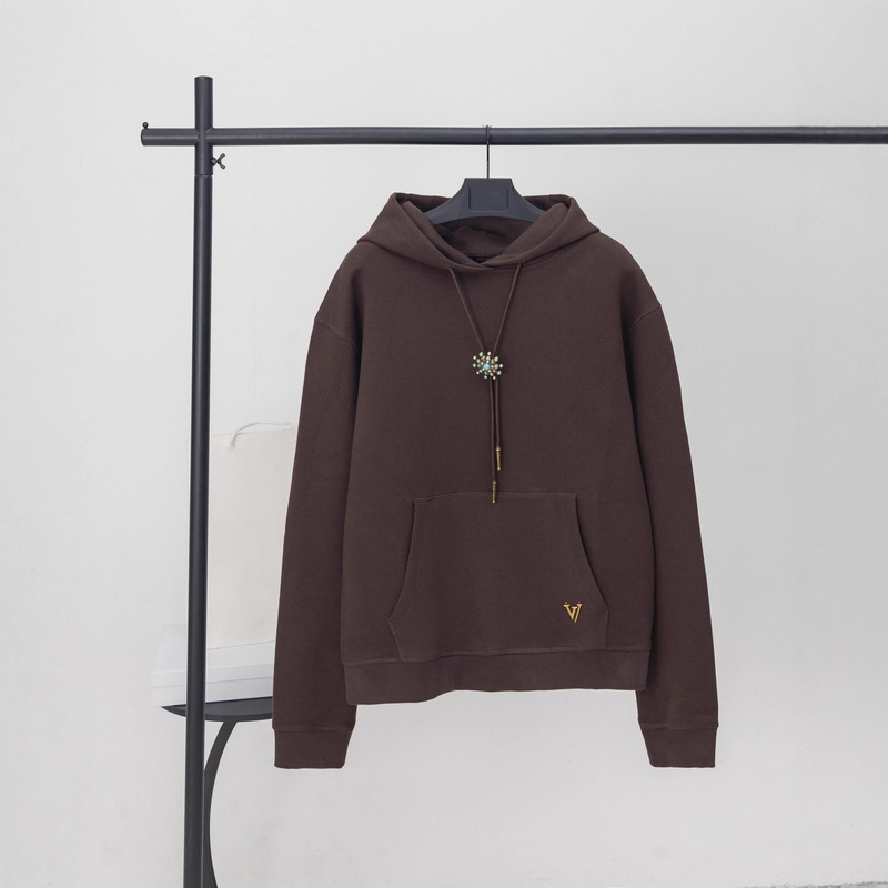 2025 Early Autumn New Original Standard Lujia Xiaohongshu Internet Celebrity Turquoise Sunflower Hooded Sweatshirt for Men and Women