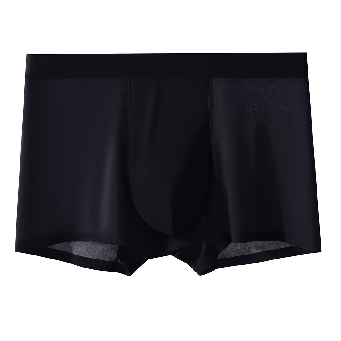 Pantalones de seda de hielo para hombres sin trazas de aire tacto pantalones de secado rápido transpirables de cuatro cuernos de grafeno antibacteriano pantalones cortos