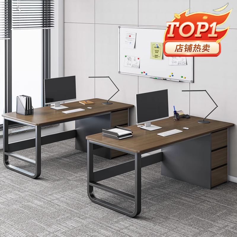 Mesa de oficina de personal simple mesa de oficina moderna mesa de personal combinación de mesa y silla simple mesa de computadora