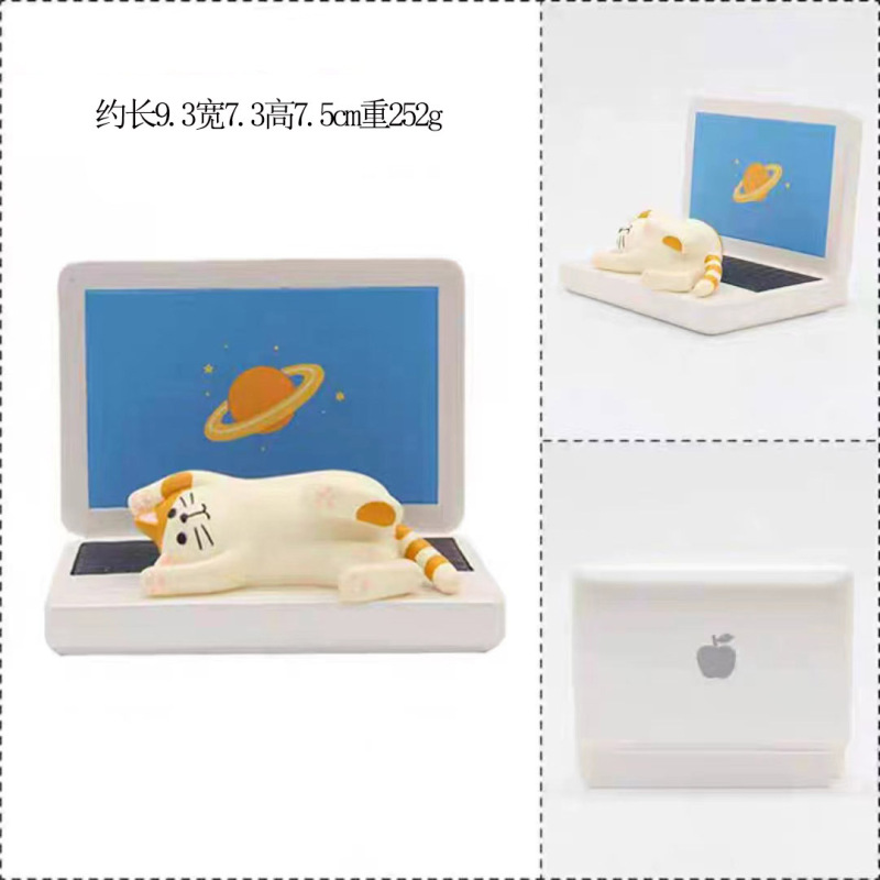 樹脂製ZAKKAトーストバッグ猫型スマホスタンドタブレットiPadスタンドINSカップルギフト手作り|undefined
