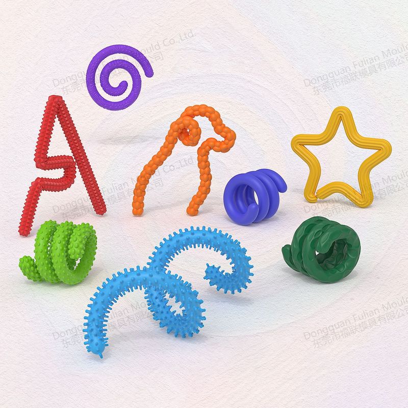 跨境爆品硅胶感官扭扭条 Fidget Toys儿童感官扭扭棒益智解压玩具|undefined