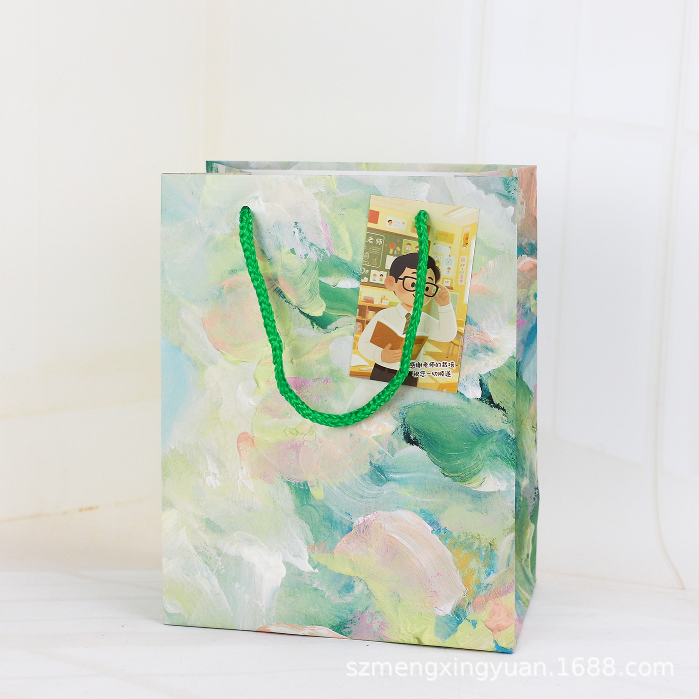 Estilo creativo ins hermosa temporada de graduación para enviar bolsas de papel al maestro cumpleaños día del padre regalo bolsa de regalo bolsa de papel portátil