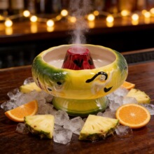 ����ѷ�����մɶ��˼�β����ưɾ���Ceramic Valcano tiki bowl