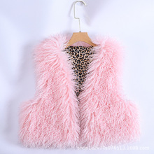 2025秋冬季新款滩羊毛马甲女外搭托卡皮草背心羊羔绒马夹外套年轻