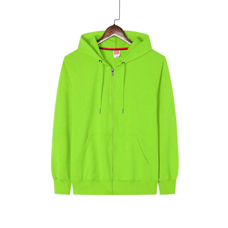 Suéter con cremallera elástica de cuatro lados logotipo impreso collar de pie ropa de trabajo de empresa actividad cultural camisa abrigo bordado Diseño de DIY