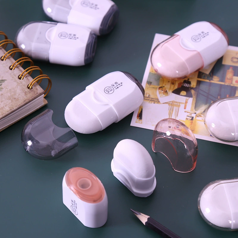 Многофункциональная точилка для карандашей 2-в-1 с ластиком Hobby Stationery серии First Taste, подарок для школьников