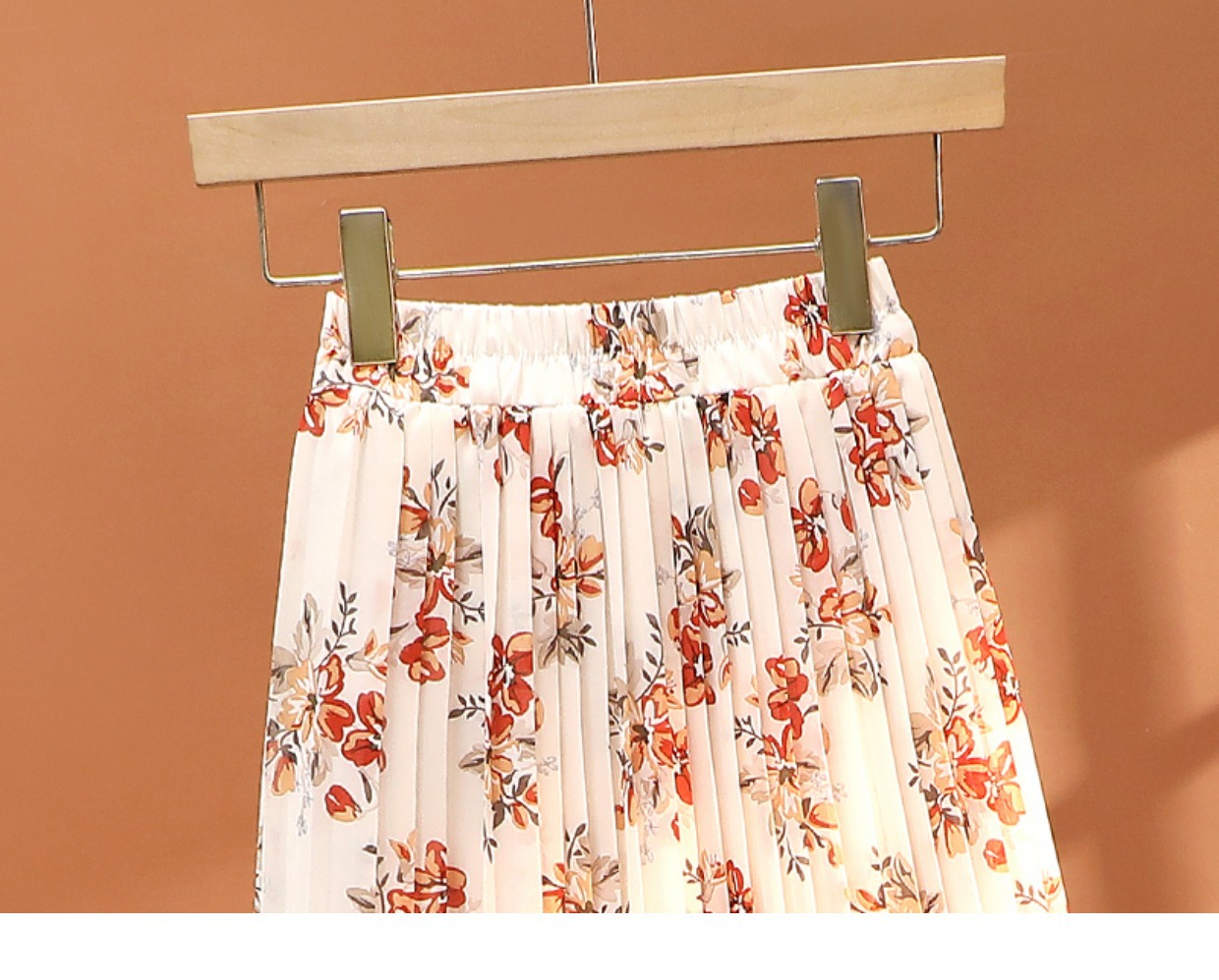 Summer Streetwear Flower Polyester Chiffon Midi Dress Skirts display picture 1