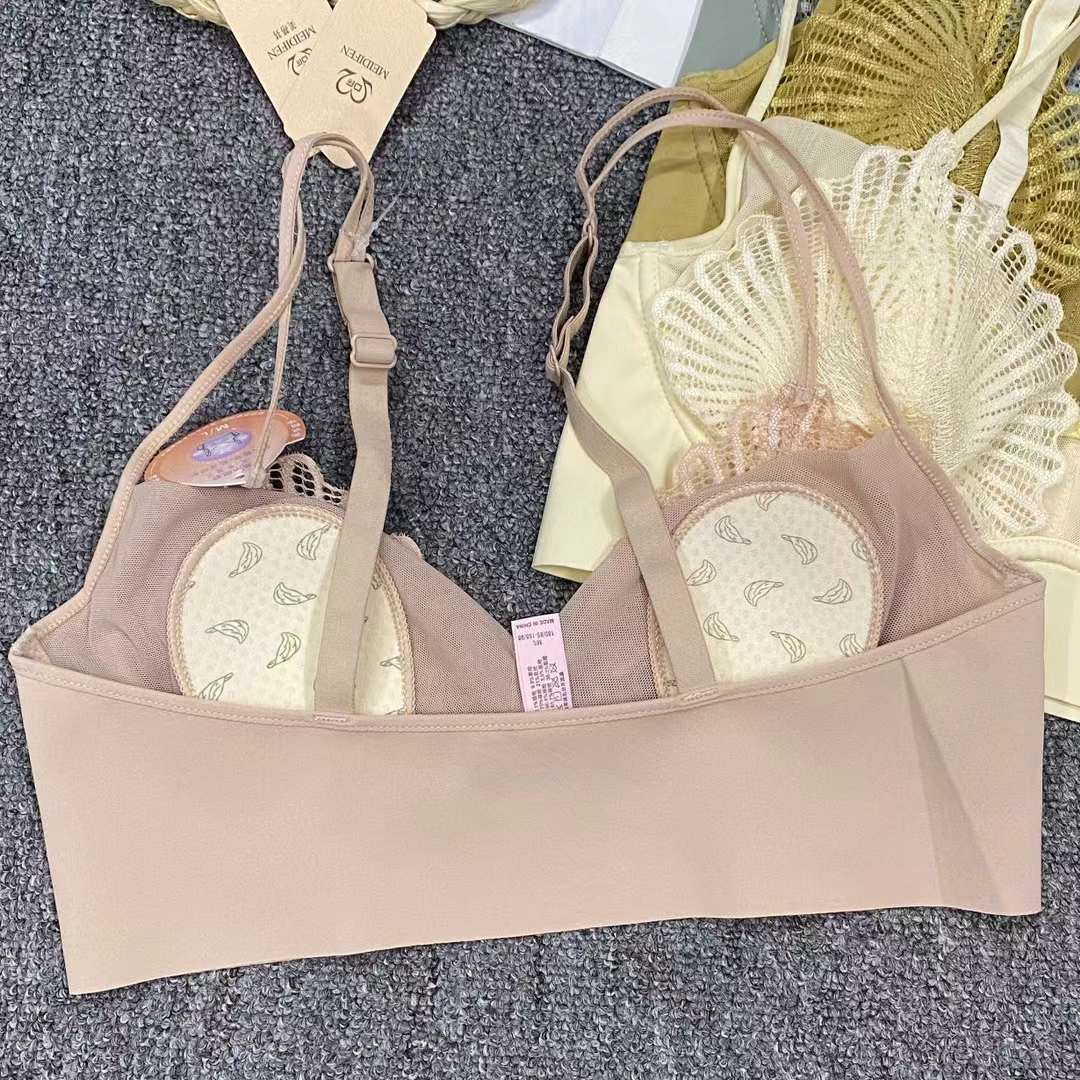 Nueva Taza de Algodón Fino transpirable ropa interior las mujeres Poli ajustable delgada orejas conejo sujetador algodón alta calidad al por mayor precio