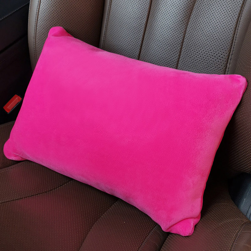 Car Headrest Velvet, Four-Season Car Neck Pillow, Car Seat Pillow, Women's Car Supplies