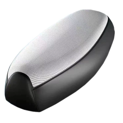 Heat Insulation, All-Season Waterproof Protection, Electric car cushion - silver-square-thick-sunscreen-xl-66-70cm