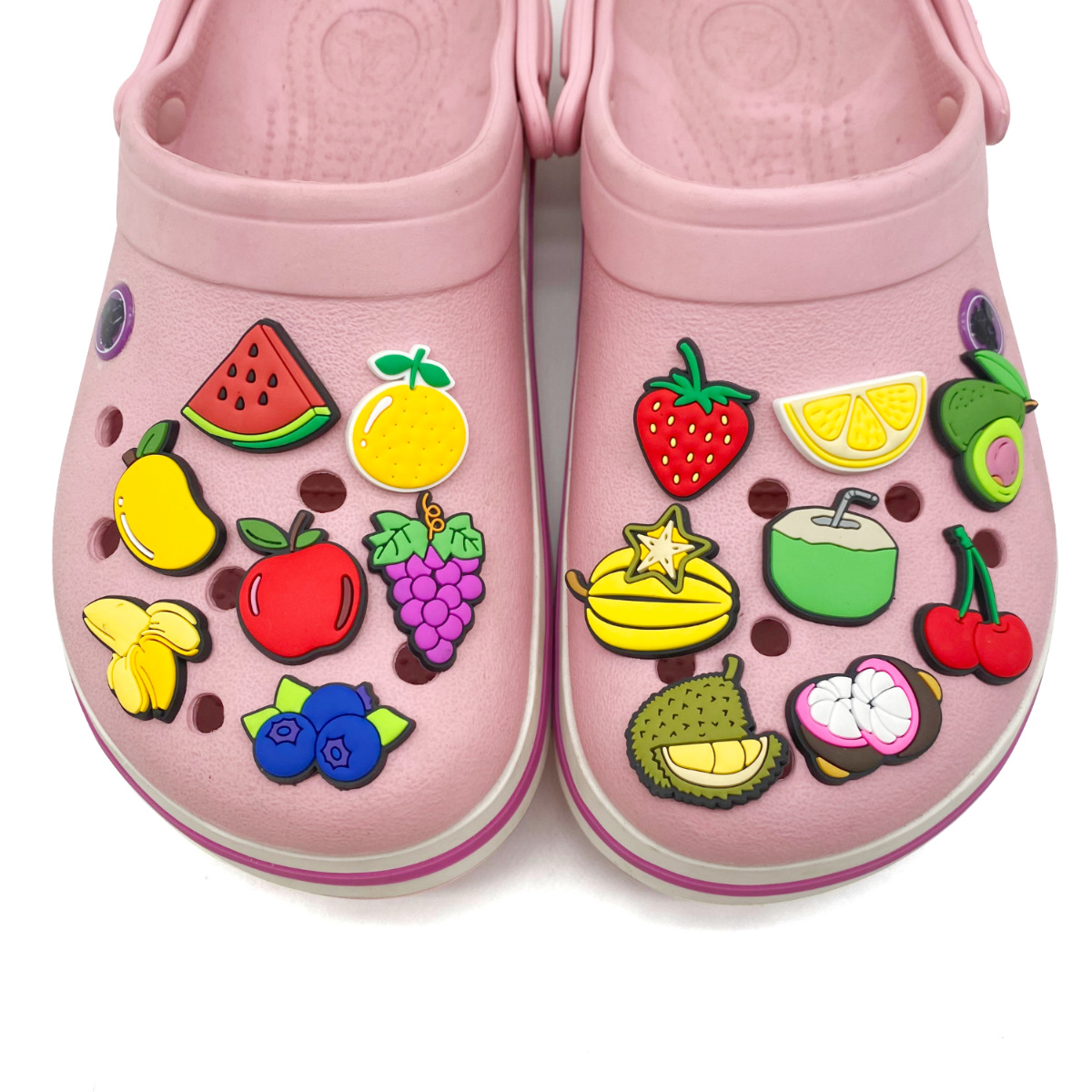 Holiday, Daily Occasion Fruit Shoe Accessories PVC Self-adhesive All Seasons Shoe Buckle