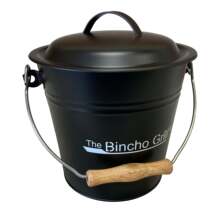 产地货源壁炉工具配件 木柄提手镀锌铁皮黑色斜口碳桶