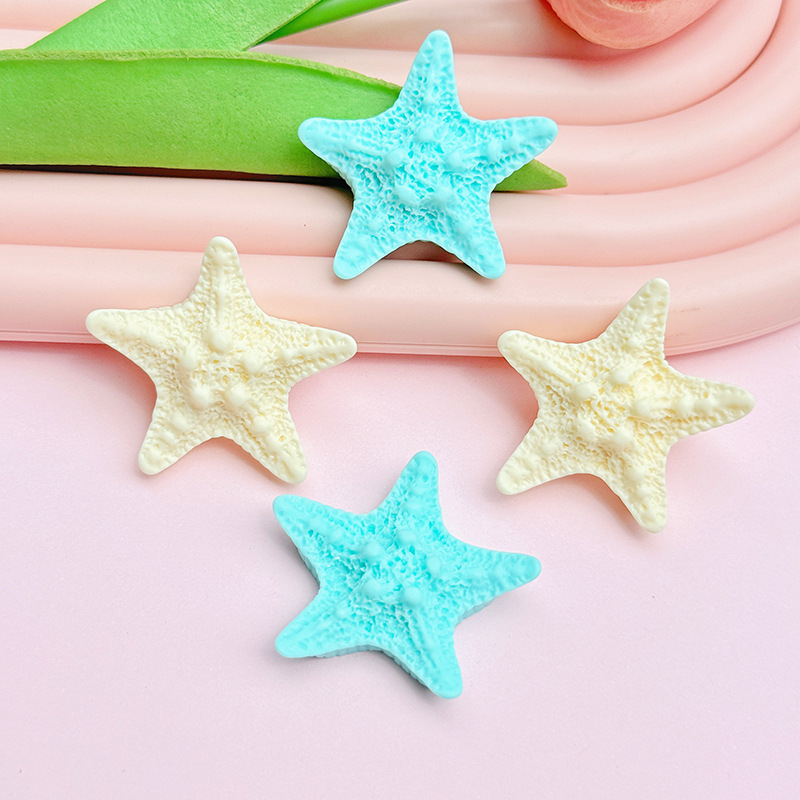 Large Ocean Starfish Shell DIY Mobile Phone Case Croc Shoes Hairpin Hair Accessories Resin Accessories Material Wholesale