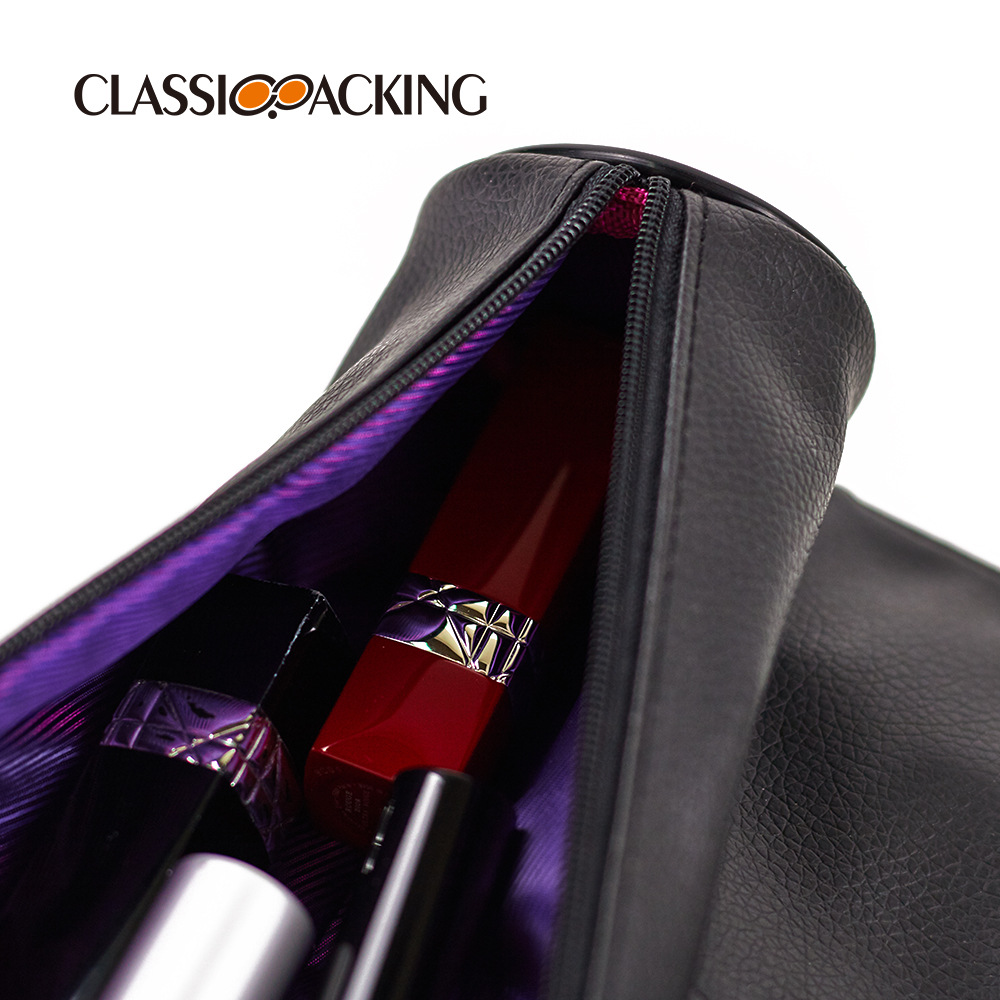 Bolsa de almacenamiento de cepillo de maquillaje popular transfronterizo portátil de gran capacidad rollo de viaje bolsa de lavado impermeable logotipo impreso