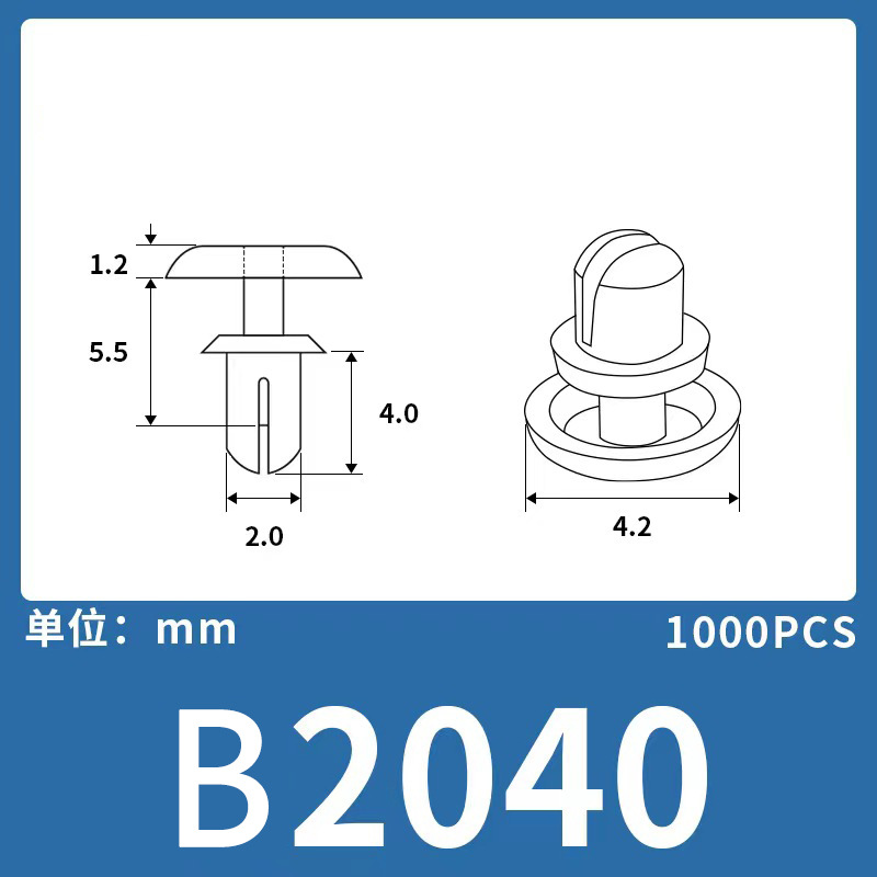 Expansión remache de nylon niño y madre hebilla de plástico hebilla de nylon remache fijo clip hebilla Blanco Negro