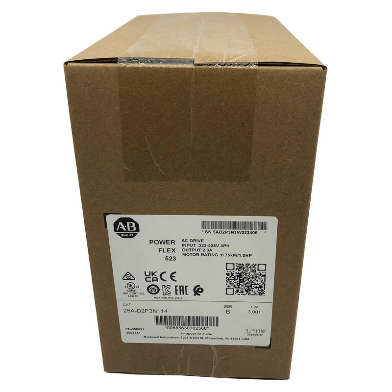 25A-D2P3N114罗克韦尔ABPowerFlex523变频器全新现货25AD2P3N114