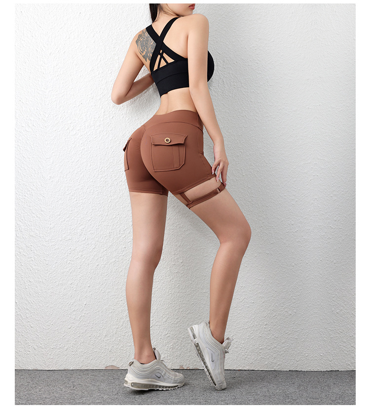 Streetwear Sports Solid Color Nylon Spandex Active Bottoms Leggings display picture 6
