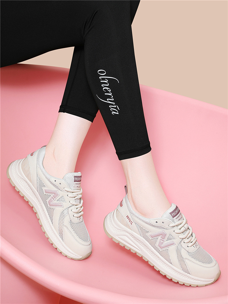 Giày sneaker nữ đế dày lưới thoáng khí mùa hè 2025 — JST 7150m Lưới đơn màu tím, Mạng đơn thẻ JST 7150m