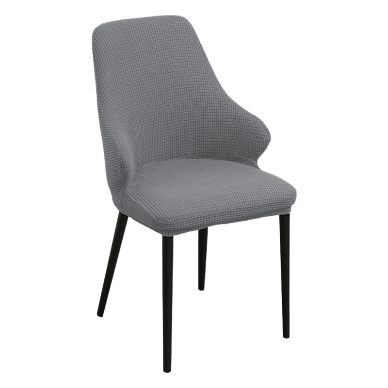Cubierta de la silla de forma especial simple moderna mesa de comedor en casa cubierta de la silla taburete a cuadros integrada engrosada a prueba de polvo