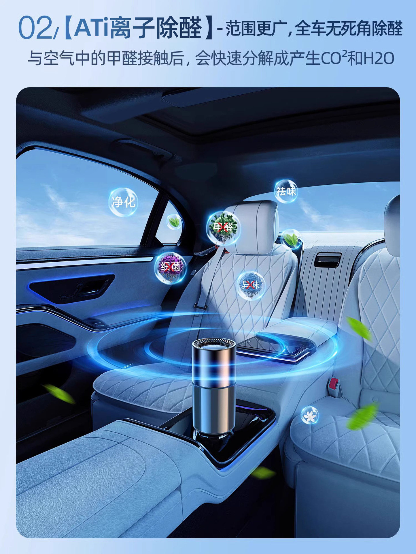 New Car Formaldehyde Removal Magic Tool, Special Formaldehyde Removal Paste for the Car, Solid Negative Ion Odor Eliminator, Car Air Purifier